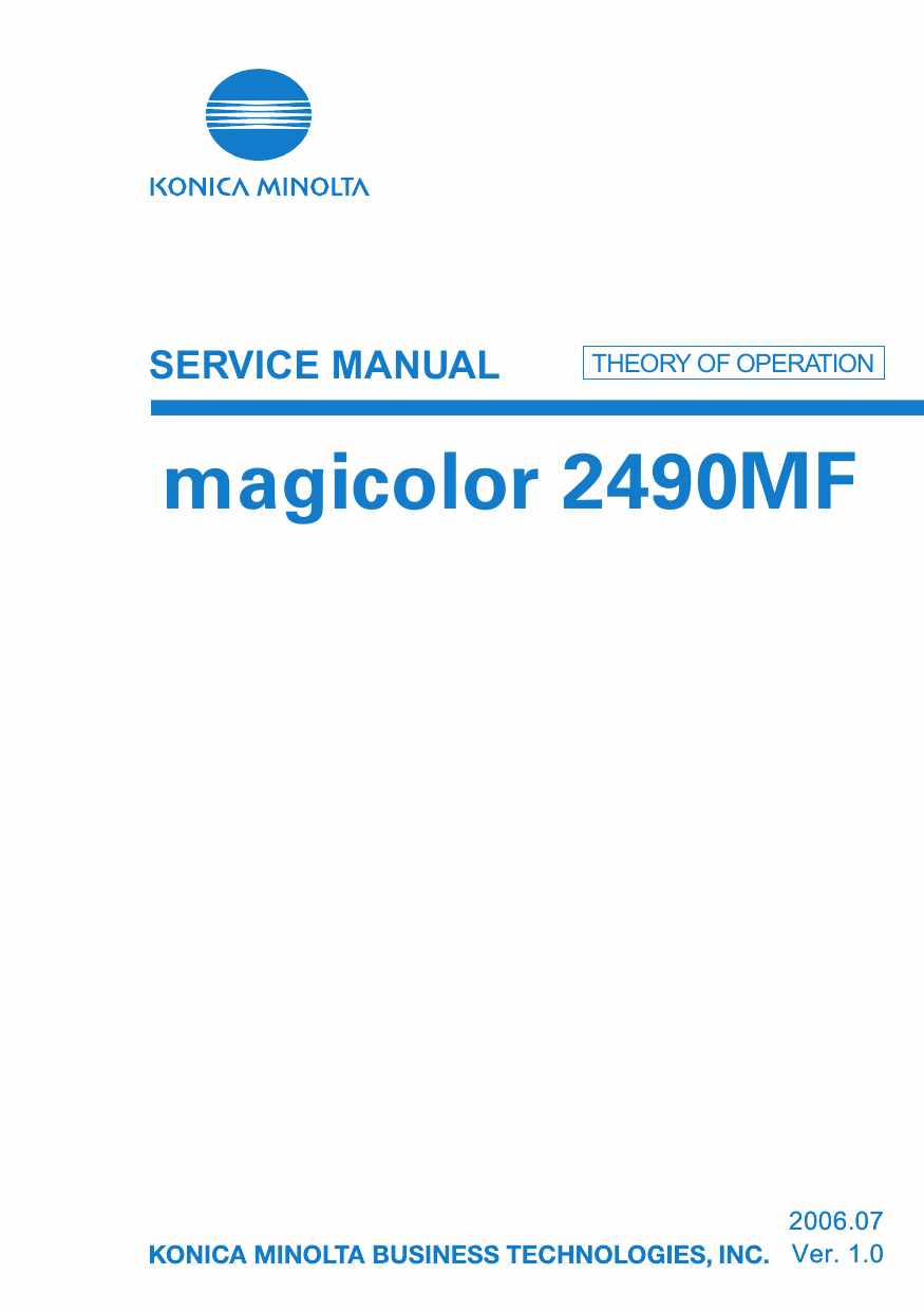 Konica-Minolta magicolor 2490MF THEORY-OPERATION Service Manual-1